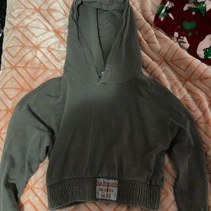 Badwood Vintage Cropped Hoodie